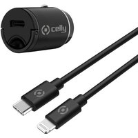 Celly - Autoladegerät Mini usb-c pd 20 w + USB-C-auf-Lightning-Kabel Celly - Autoladegerät Mini usb-c pd 20 w + USB-C-auf-Lightning-Kabel von Celly