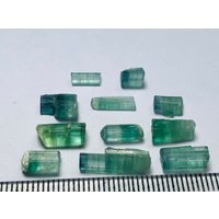 14.95 Karat Natürliche Blaue Und Grüne Bi Color Turmalinkristalle Y26 von CelsestialCrystals