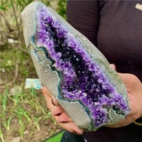 2.51lb Natürlicher Uruguay-Amethyst Quarz Höhlegeode Kristall K22 von CelsestialCrystals