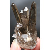 20 G Natürliches Rauchiges Skelett-Elestial-Quarz-Kristall-Cluster-Mineralexemplar S60 von CelsestialCrystals