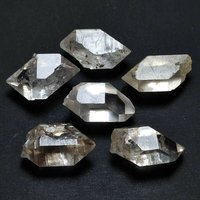 25G/6 Stück 22-23mm Top Qualität Herkimer Diamant Quarz Kristall T20 von CelsestialCrystals