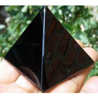 54G Natural Obsidian Quarz Kristall Pyramide Heilung Q72 von CelsestialCrystals