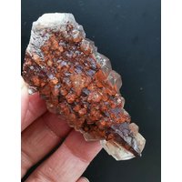 64, 5 G Natürliches, Seltenes Rotes Calcit-Mineralexemplar Mit „Türmchen"/Hubei F29 von CelsestialCrystals