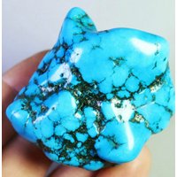 Blauer Türkis Edelstein Rohstein Kristall Mineralprobe 112G V54 von CelsestialCrystals