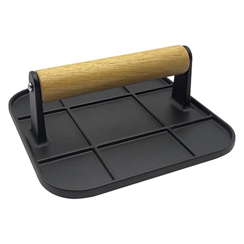 Burger Smasher, Burgerpresse zum Aufwärmen – 6,3 Zoll Gusseisen-Grillpresse, Burger-Zerkleinerer für Heizung, Burgerpresse für Fleisch, Sandwich für die Küche zu Hause, Burger Smasher, Burgerpresse zum Aufwärmen – 6,3 Zoll Gusseisen-Grillpresse, Burger-Zerkleinerer für Heizung, Burgerpresse für Fleisch, Sandwich für die Küche zu Hause, von Celuicion