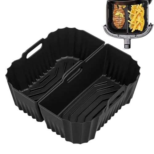 Celuicion Air Fryer Silicone Einlage - Küchenzubehör Zum Kochen | Antihaft Backeinsätze für Heißluftfritteuse Zu Hause Backen Dämpfen Restaurant Celuicion Air Fryer Silicone Einlage - Küchenzubehör Zum Kochen | Antihaft Backeinsätze für Heißluftfritteuse Zu Hause Backen Dämpfen Restaurant von Celuicion
