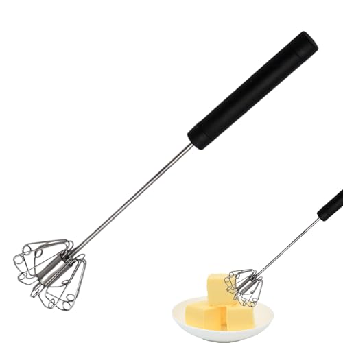 Celuicion Eierschneebesen | Rostfreier Halbautomatischer Schneebesen,Rostfreier Handmixer Zum Rühren Schlagen Mixen Von Milch Kaffee Teig von Celuicion