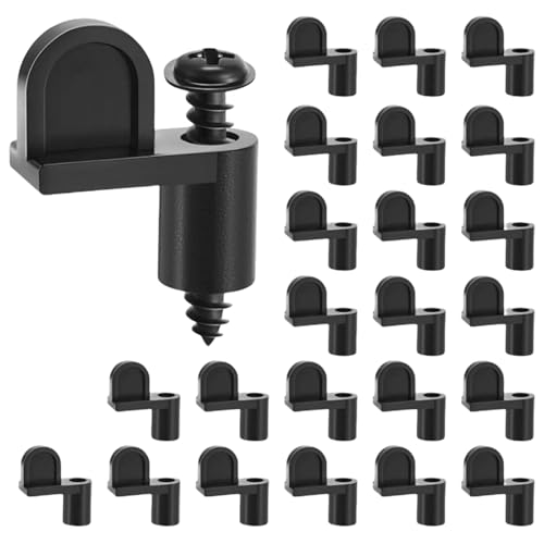 Celuicion Fenstergitter Clip - Sturmläden Halter Clips mit Schrauben 24 Stück,Eng anliegend wetterbeständig Sturmschutzplatten Zubehör für Haus und Wohnung von Celuicion