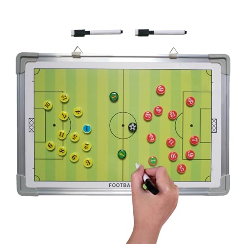 Celuicion Fußball Taktiktafel, Abwischbares Taktikbrett Mit 2 Whiteboard Markern & Magnettafel, Tragbar Für Spielanalyse Schiedsrichter Notizen Taktiktraining Celuicion Fußball Taktiktafel, Abwischbares Taktikbrett Mit 2 Whiteboard Markern & Magnettafel, Tragbar Für Spielanalyse Schiedsrichter Notizen Taktiktraining von Celuicion