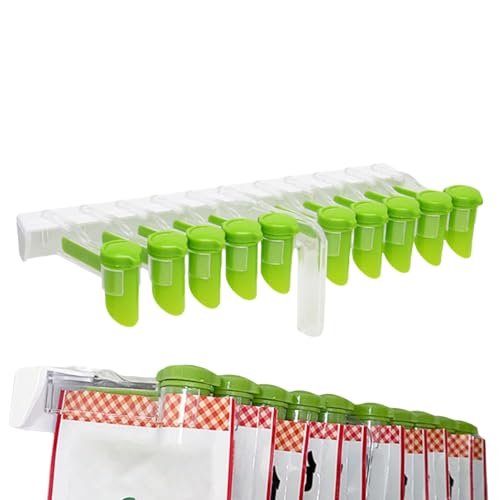 Celuicion Gewürzorganizer Für Schrank,Klebe-GewürzMit Greifer Clips - Bohrfrei Abnehmbar Tablett Halter Für Lebensmittel Snacks Kühlschrank Zu Hause von Celuicion