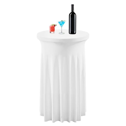 Celuicion Hochtischdecken - Spandex Stretch Cocktailtischdecke Weihnachten,Waschbare Maßgeschneiderte Partytischdecken Deko Für Zuhause Innenbereich Außenbereich Hochzeiten Restaurant Pub Bistro von Celuicion