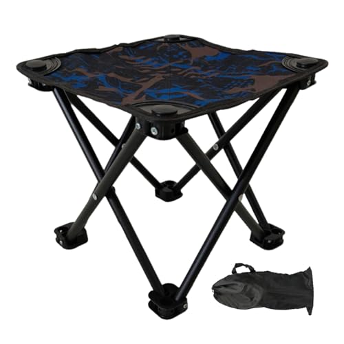 Celuicion Klappbare Outdoor Stühle - Klappbarer Tragbarer Campinghocker Mit Tragetasche - Leichter Gartenhocker Mit Staufach, Robuste Unterstützung Bequem Für Outdoor Sport Reisen Bergsteigen Rasen von Celuicion