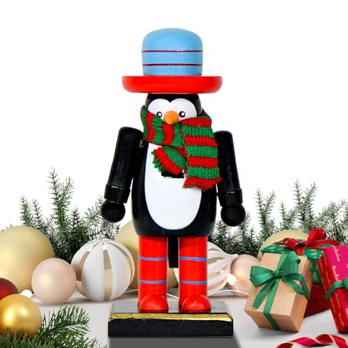Celuicion Kleine Weihnachtsfiguren - Niedliche Nussknacker Figuren Desktop Deko | Tischdekoration Deko Für Schreibtisch Kaminsims Schrank Party Fensterbank Wohnzimmer Schlafzimmer von Celuicion