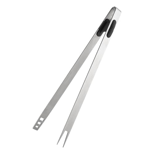 Celuicion Metallzange zum Kochen, Grillenzangen - Edelstahlgrill Clip | Doppelende Anti-Rutsch-Gabel für das Braten des Futtermittels-Steak-Salats gegen die Wirbelsäule Celuicion Metallzange zum Kochen, Grillenzangen - Edelstahlgrill Clip | Doppelende Anti-Rutsch-Gabel für das Braten des Futtermittels-Steak-Salats gegen die Wirbelsäule von Celuicion