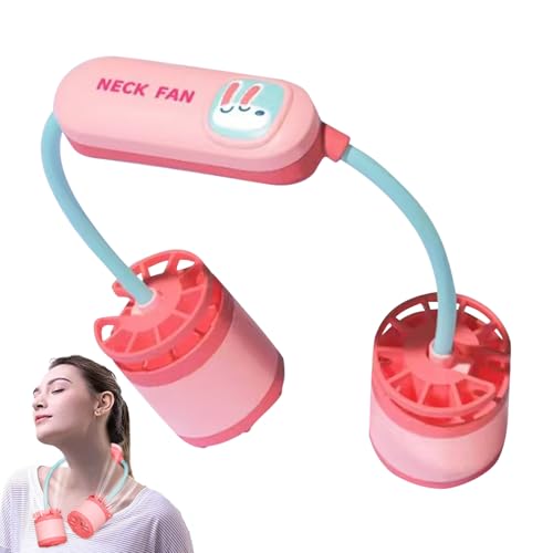 Celuicion Neck Fan,Tragbarer Neck Fan - Leises Kühlgerät Mit 3 Geschwindigkeiten Für Arbeit Büro Reisen Outdoor Frauen Männer von Celuicion