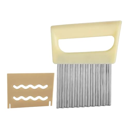 Celuicion Pommes Schneider Edelstahl - Kartoffelchips Schneider | Küchenhelfer Wellenform Für Pommes Zwiebeln Obst Lebensmittel Celuicion Pommes Schneider Edelstahl - Kartoffelchips Schneider | Küchenhelfer Wellenform Für Pommes Zwiebeln Obst Lebensmittel von Celuicion