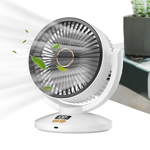 Celuicion Tischventilator | Digitales Display mit Schüttelfunktion USB-Ladegerät,Luftzirkulator Intelligentes Kühlgerät für Zuhause Schlafzimmer Studentenzimmer Büro Reisen Celuicion Tischventilator | Digitales Display mit Schüttelfunktion USB-Ladegerät,Luftzirkulator Intelligentes Kühlgerät für Zuhause Schlafzimmer Studentenzimmer Büro Reisen von Celuicion