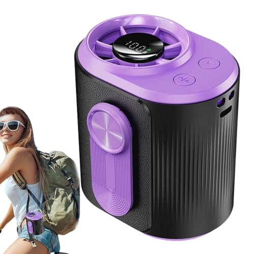Celuicion Tragbarer Hüftventilator | Tragbarer Gürtelventilator Mit Leiser Technologie,USB-Aufladbares Kühlgerät mit Digitaldisplay, Starker Luftstrom Luftkühler für Angeln Camping Sport Fitnessstudio Celuicion Tragbarer Hüftventilator | Tragbarer Gürtelventilator Mit Leiser Technologie,USB-Aufladbares Kühlgerät mit Digitaldisplay, Starker Luftstrom Luftkühler für Angeln Camping Sport Fitnessstudio von Celuicion