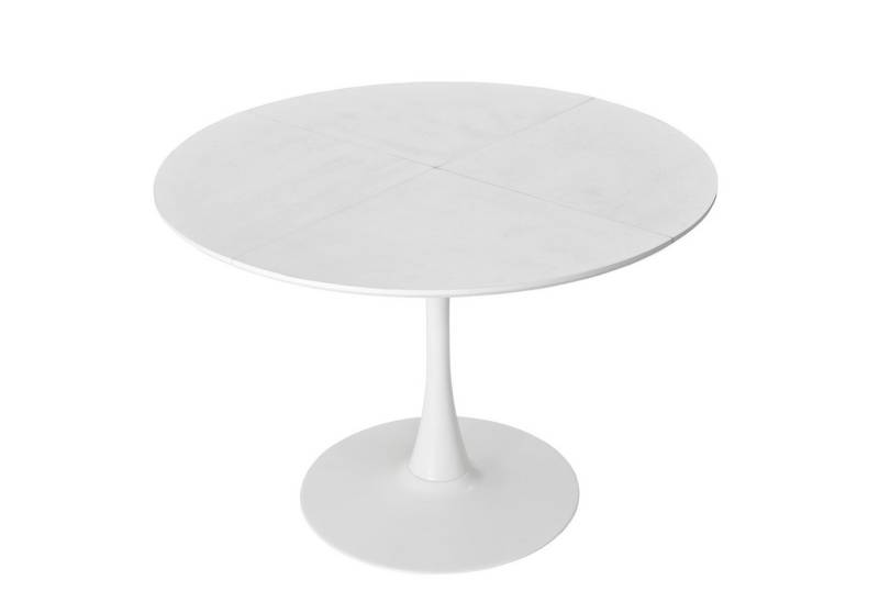 Celya Esstisch 120CM Moderner Runder Esstisch,Vier Patchwork Tischplatten (Metallfuß Esstisch, Beistelltisch Freizeit Couchtisch) von Celya