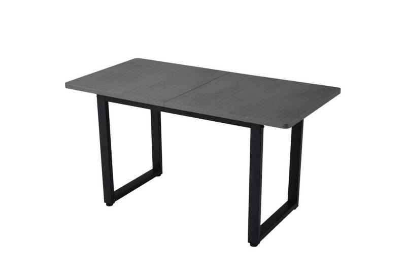 Celya Esstisch Rechteckiger Esstisch, Kaffee-Freizeittisch, 140 x 70 x 75cm (L x B x H),Moderner einfacher Esstisch aus Eisen von Celya