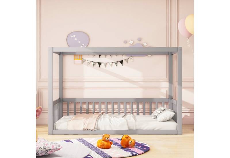 Celya Etagenbett Kinder-Standbett 90 x 200 cm, Himmelbett Massivholz Bettgestell, für Kinder Jugendliche von Celya