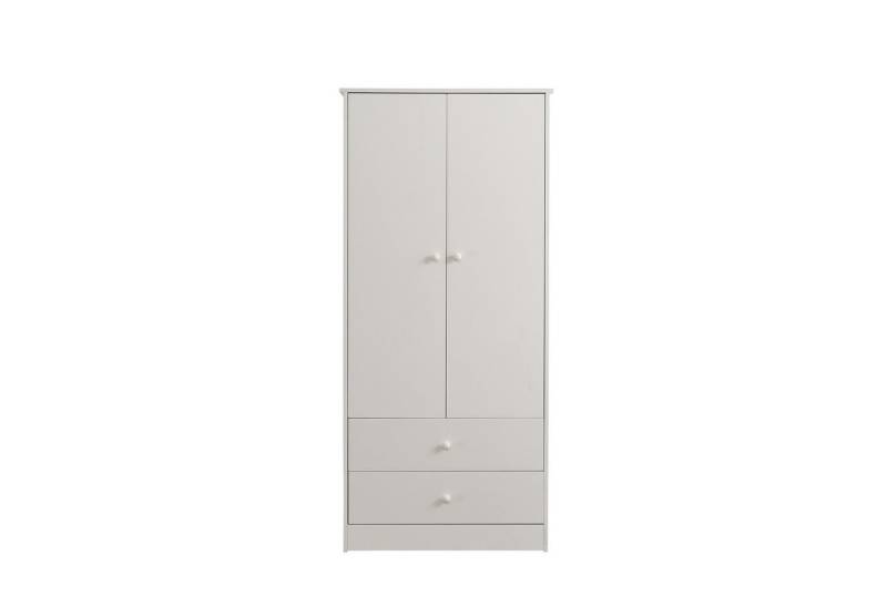 Celya Kleiderschrank mit Stange,2 Schubladen 2-türiger Kleiderschrank von Celya