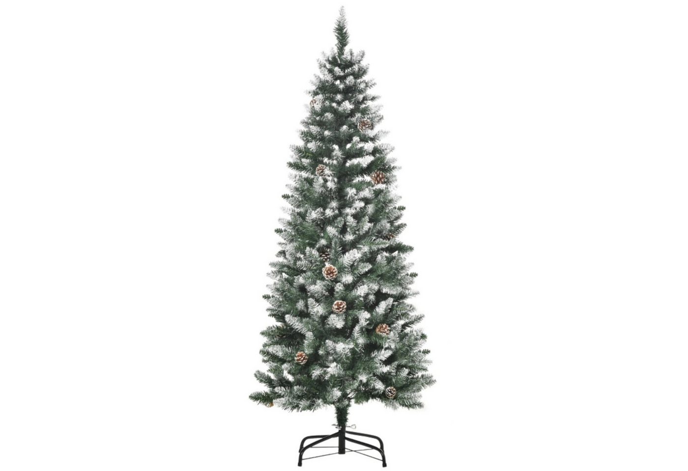 Celya Künstlicher Weihnachtsbaum Weihnachtsbaum, 630 Zweige, 37 Zapfen, verschneite Spitzen, feuerfest, 150 cm Celya Künstlicher Weihnachtsbaum Weihnachtsbaum, 630 Zweige, 37 Zapfen, verschneite Spitzen, feuerfest, 150 cm von Celya
