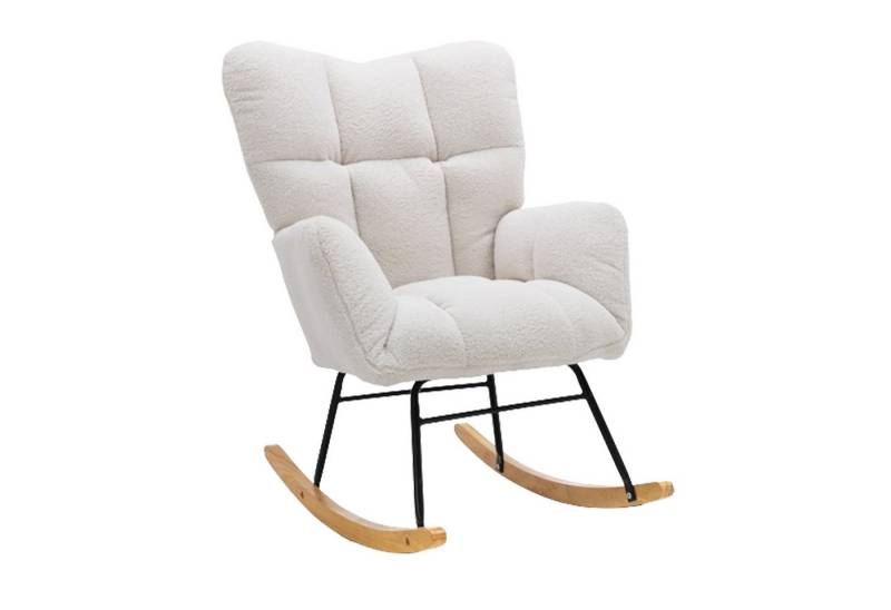Celya Schaukelstuhl, Wohnzimmer Teddy-Stoff-Schaukelstuhl gepolstert Celya Schaukelstuhl, Wohnzimmer Teddy-Stoff-Schaukelstuhl gepolstert von Celya