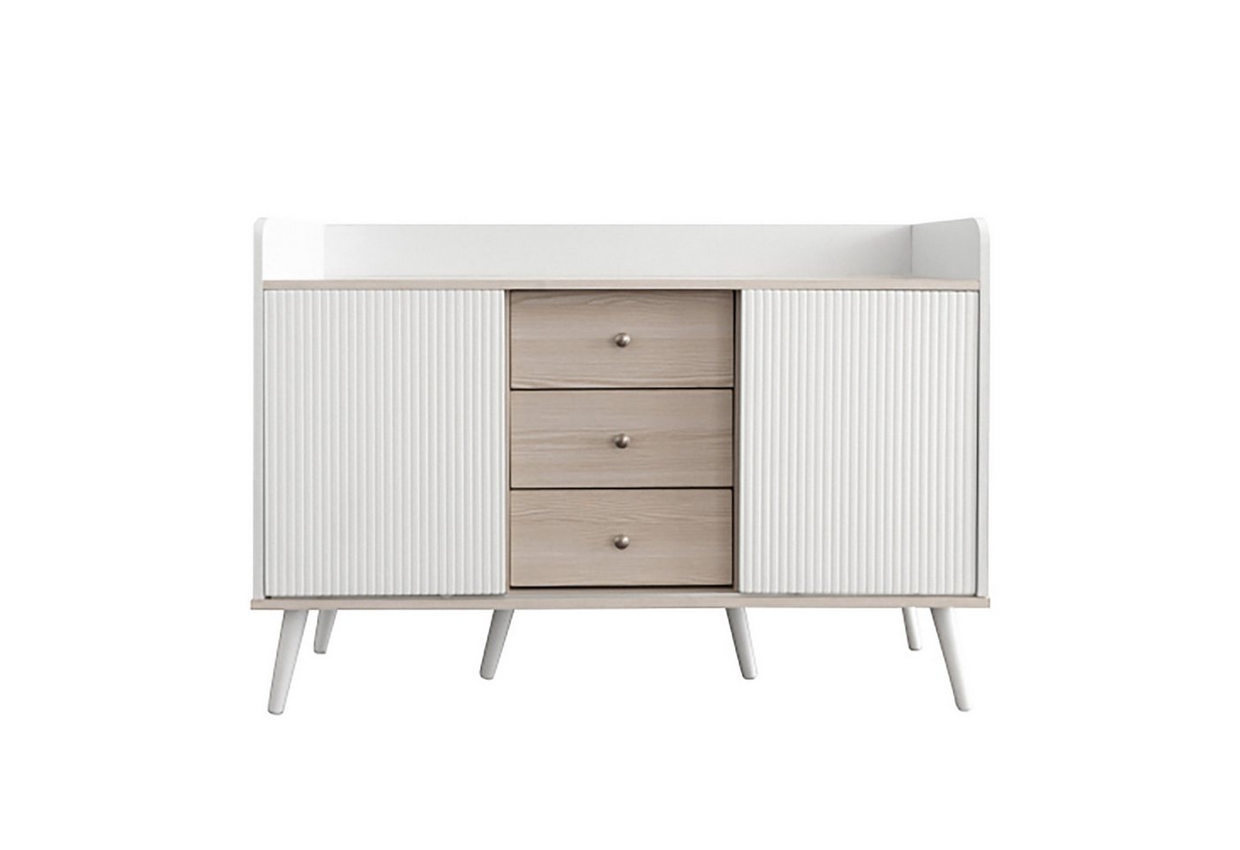 Celya Sideboard mit drei Schubladen, Kommode, Moderne Holzfarbe-Sideboard mit Stauraumregalen von Celya