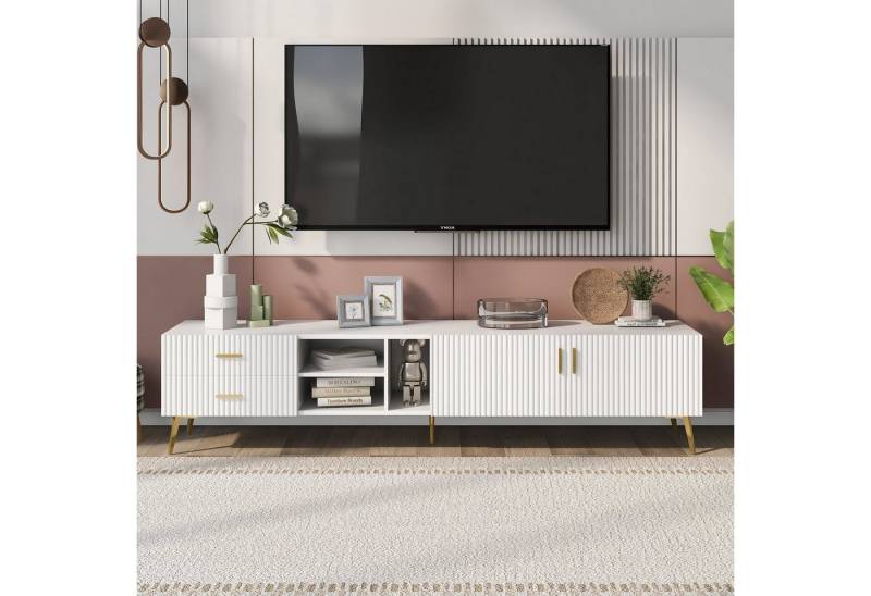 Celya TV-Schrank TV-Ständer für 75-Zoll-Fernseher, Lowboards, TV-Boards TV-Konsolentisch, 180 x 35 x 41 cm (L x B x H) von Celya