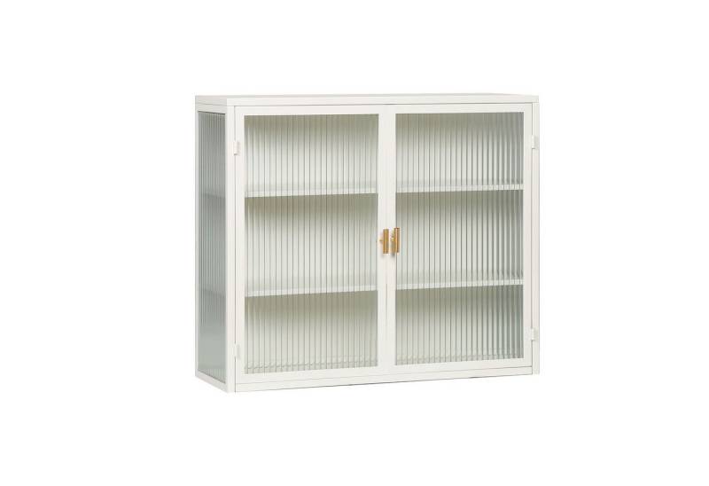 Celya Wandhängeschrank Glas-Wandregal,Hängeschrank küche, Zweitüriger Hängeschrank mit dreistufiger Lagerung von Celya
