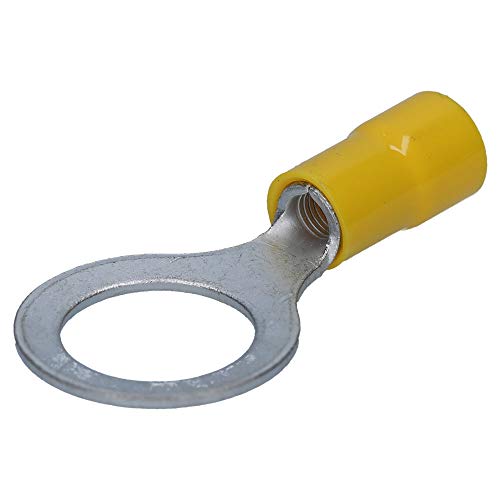 10 Stück Cembre GF-M10 Ringkabelschuh isoliert M10 gelb 4-6 mm² I Industriequalität von Cembre