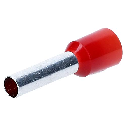 100 Stück Cembre Aderendhülsen isoliert 10mm² 18mm lang rot PKD1018 I Industriequalität vom deutschen Händler von Cembre