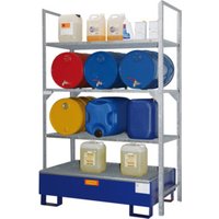 CEMO Fassregal Typ 360 + Fassauflage 6 x 60 l Fass + Stahl-Auffangwanne SW2 CEMO Fassregal Typ 360 + Fassauflage 6 x 60 l Fass + Stahl-Auffangwanne SW2 von CEMO