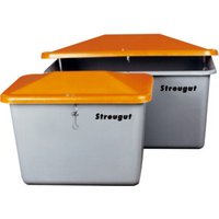 CEMO Streugutbox 2200 Liter ohne Entnahme grau/orange von CEMO