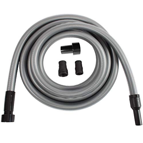 Cen-Tec Systems 94115 Premium Shop Vakuum-Elektrowerkzeug-Adapter-Set, 6,8 m Schlauch, silber von Cen-Tec Systems