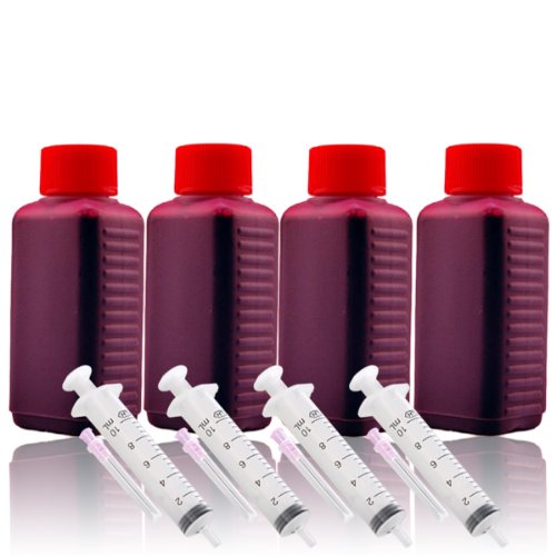 400ml Nachfülltinte Druckertinte Refillset für CANON (rot/magenta) von Cenado