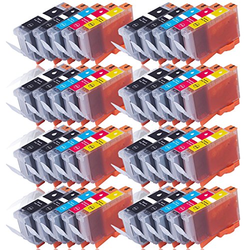 Cenado 40 Druckerpatronen kompatibel zu Canon PGI5 CLI8 (für Canon PIXMA IP3300 IP3500 IP4200 IP4200X IP4300 IP4500 IP5200 IP5200R u.a.) von Cenado