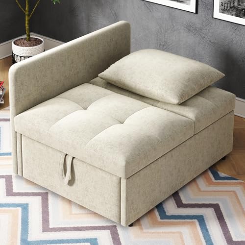 Cenbunsh Polsterbett Schlafsofa 3 in 1 Multifunktions-Schlafsofa, Leinenstoffsofa mit Verstellbarer Rückenlehne, Liegesofa für kleine Räume Cenbunsh Polsterbett Schlafsofa 3 in 1 Multifunktions-Schlafsofa, Leinenstoffsofa mit Verstellbarer Rückenlehne, Liegesofa für kleine Räume von Cenbunsh