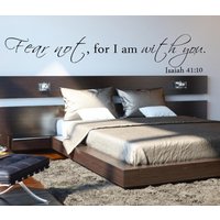 Vinyl Wand Aufkleber Bibel Zitat "Fürchte Dich Nicht, Denn Ich Bin Bei Dir" Jesaja 4010." von Cencarsign