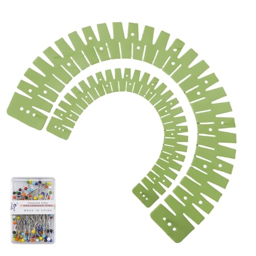 2 Teilige Flexible Silikonemming Set Für Nahtlos Nähprojekte Hitzebeständiger Herrscher Mit Antislip Messloch Wärme Hemming Lineal Zum Quilten Und Anpassung von Cenifin