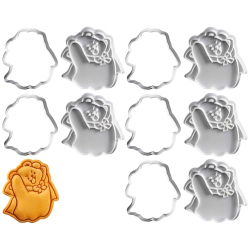 5 Set Biscuit Formen Halloween Keksformen Bärenform Keksformung Backbedarf Geeignet Für Küchenbacken Halloween Cookie Formen von Cenifin