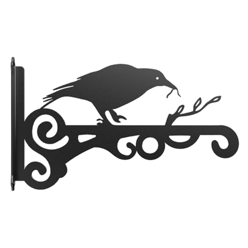 Cenifin Dekorative Eisenhängehaken Mit Verstärktem Design Für Garten Pflanze Display Vogelhäuser Wandhalterung Dekore Pflanzenhaken Für Windgipfel Freien von Cenifin