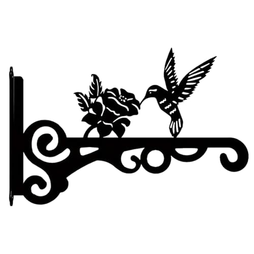 Cenifin Dekorative Eisenhängehaken Mit Verstärktem Design Für Garten Pflanze Display Vogelhäuser Wandhalterung Dekore Pflanzenhaken Für Windgipfel Freien von Cenifin