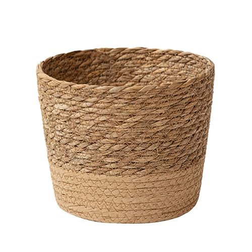 Cenifin Handgewebte Blumenkorb Handgewebte Lagerkorb Blumenkörbe Pflanzentopf Bonsai Sukkulenten Behälterdekoration von Cenifin