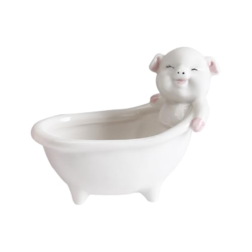 Cenifin Keramik Fleischig Pflanzenbehälter Bär Pflanzer Blumenpot Ornament Für Kaktusbehälter Home Balkon Dekore Süßer Tiertopf von Cenifin