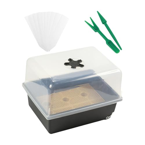 Cenifin Windproof Sämlinge Starter Tablett Verstellbare Luftfeuchtigkeitskontrolle Für Tomatenpfeffer Auberginen Kultivierungen Hausgartenprojekt von Cenifin