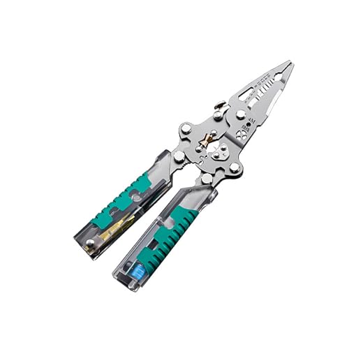 Ergonomische Faltungselektrikerin Drahtstripper Merkmalsspannungen Testfunktion Drahtabstripper Fähigkeitsschraubendool Stahlstreifen Strip Werkzeug Mit Spannungsprüfer von Cenifin