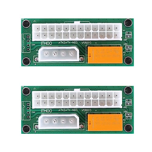 Censous 10 Stück Adapter für Mehrfachnetzteil Dual PSU Stecker Add2Psu ATX 24 Pin A Molex 4 Pin für BTC Miner Censous 10 Stück Adapter für Mehrfachnetzteil Dual PSU Stecker Add2Psu ATX 24 Pin A Molex 4 Pin für BTC Miner von Censous