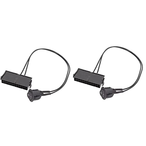 Censous 2 x 24 Pin Buchse ATX Netzteil Tester Startet Jumper Über Off Schalter 18AWG 30CM Censous 2 x 24 Pin Buchse ATX Netzteil Tester Startet Jumper Über Off Schalter 18AWG 30CM von Censous